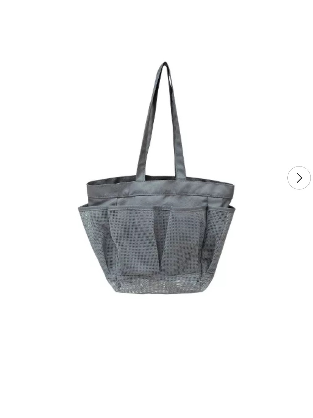 Mesh shower caddy tote with handles